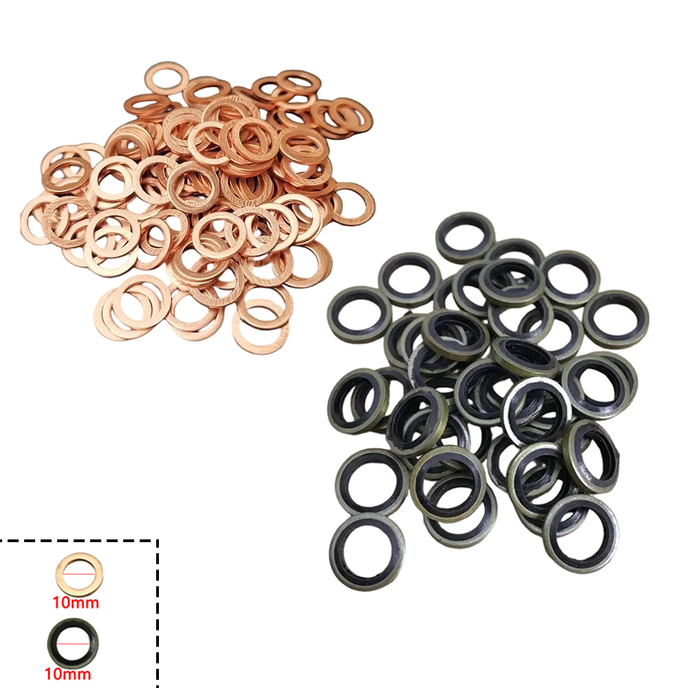 Motorcycle Brake Cable - حلقة إحكام نحاسية M10 لتركيب أنابيب