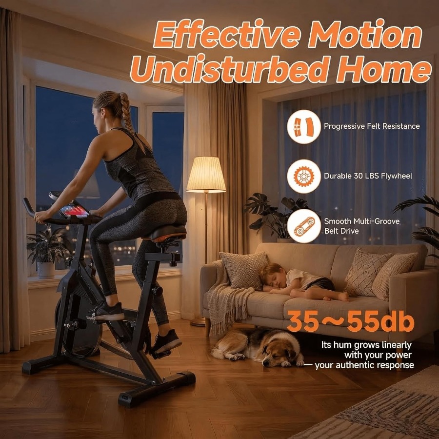 دراجة تمارين منزلية مع نظام فر - مراجعة Brake Pads Bike وسعره