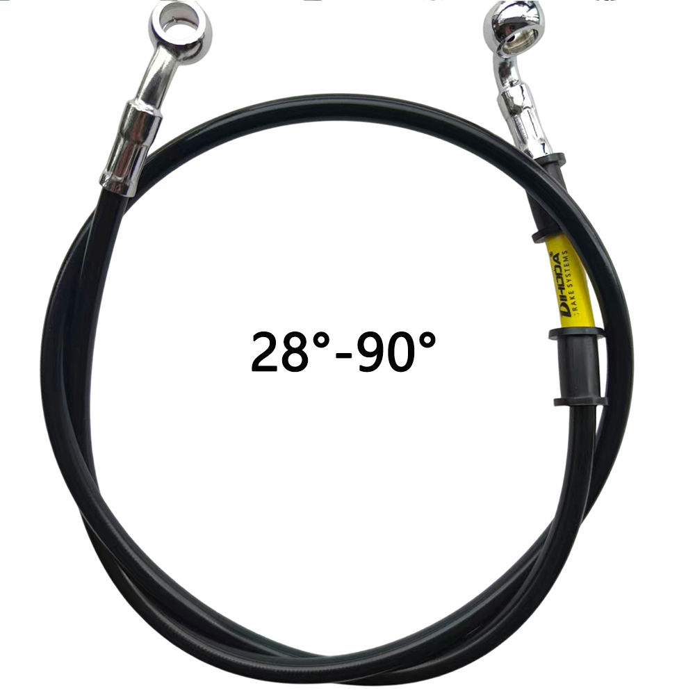 أسود 28 ° -90 °   خرطوم فرامل  - مراجعة Motorcycle Brake Cable وسعره