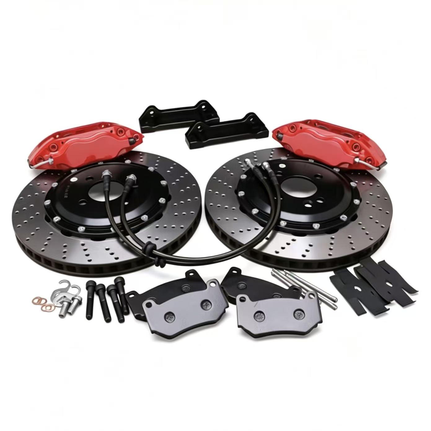 طقم فرامل سباق عالي الأداء جدي - مراجعة Forged Front Brake Caliper 4 Piston وسعره