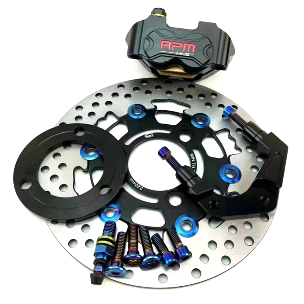 طقم فرامل قرصية أمامية وخلفية  - مراجعة Front Rear Brake Caliper Bracket Kit وسعره